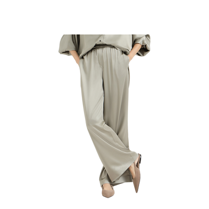 Elastic-Waistband Palazzo Pants - Image 2