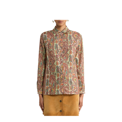 Paisley-Print Silk Blend Shirt - Image 2