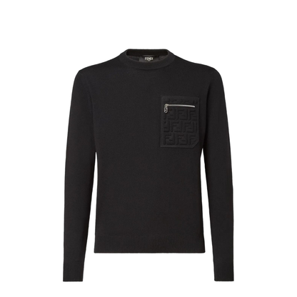 Breast Pocket Wool Pullover - Image 1