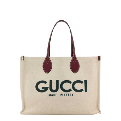 Large Canvas Tote Bag - Beige - Image 1