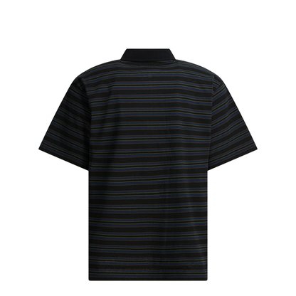 Striped Buttonless Polo Shirt - Image 2