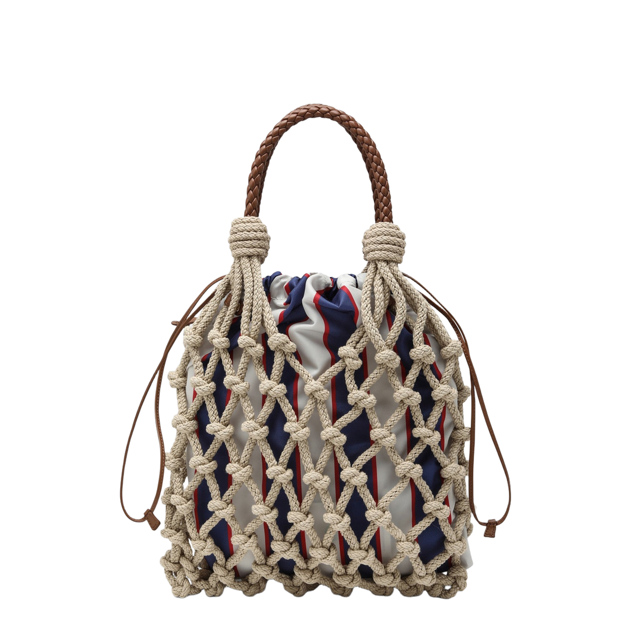 Woven Leather Handbag - Image 2