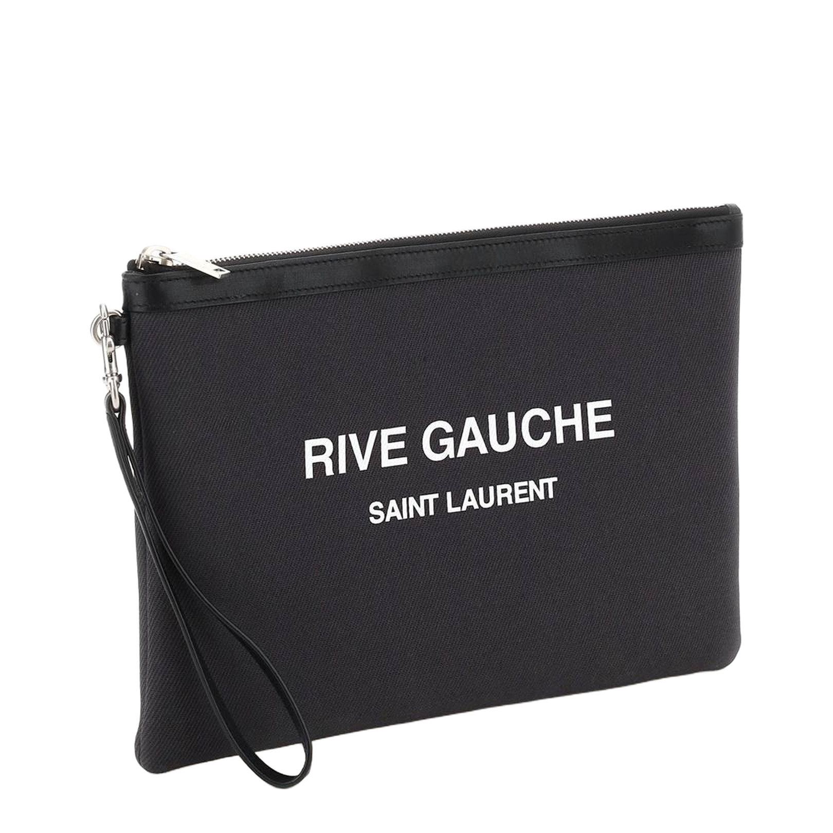 Charcoal Canvas Rive Gauche Clutch - Image 3