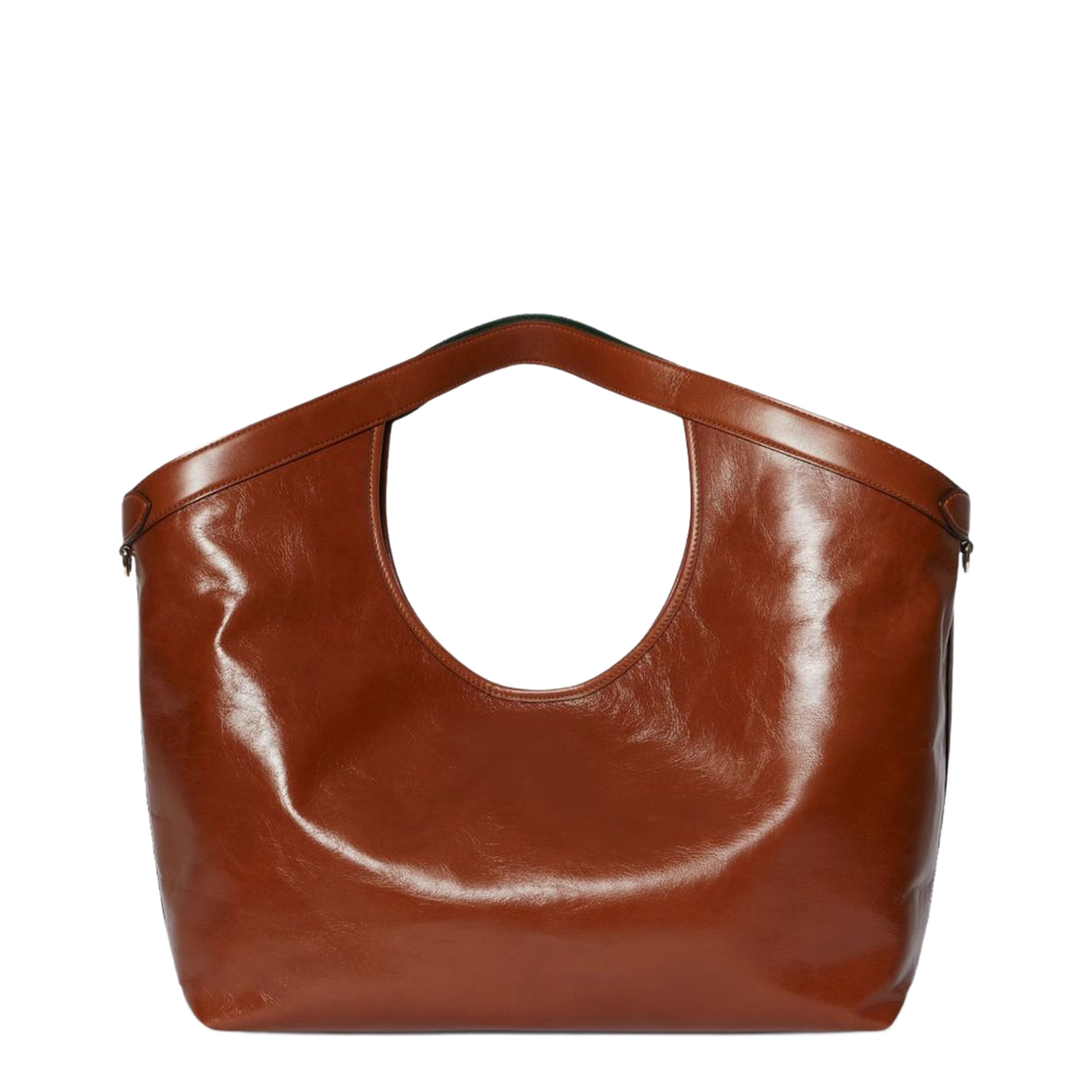 Giglio Large Calfskin Tote Bag - Dark Brown - Image 3