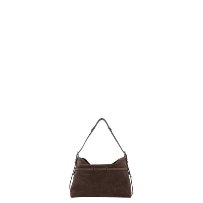 Medium Voyou Shoulder Bag Ebony Brown - Image 4