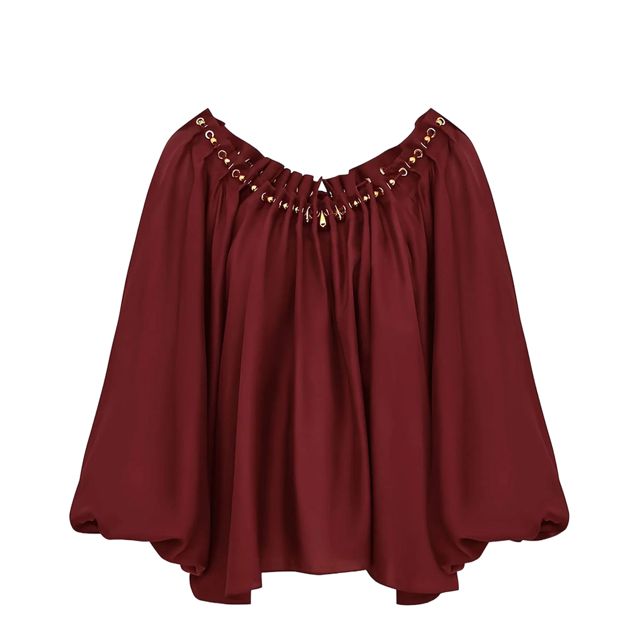 Aster Gathered Bead Blouse - Image 1