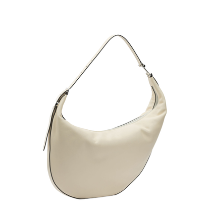 Dot Small Calfskin Hobo Bag - Shell - Image 2