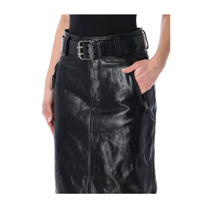 Pencil Skirt With Belt - Image 3