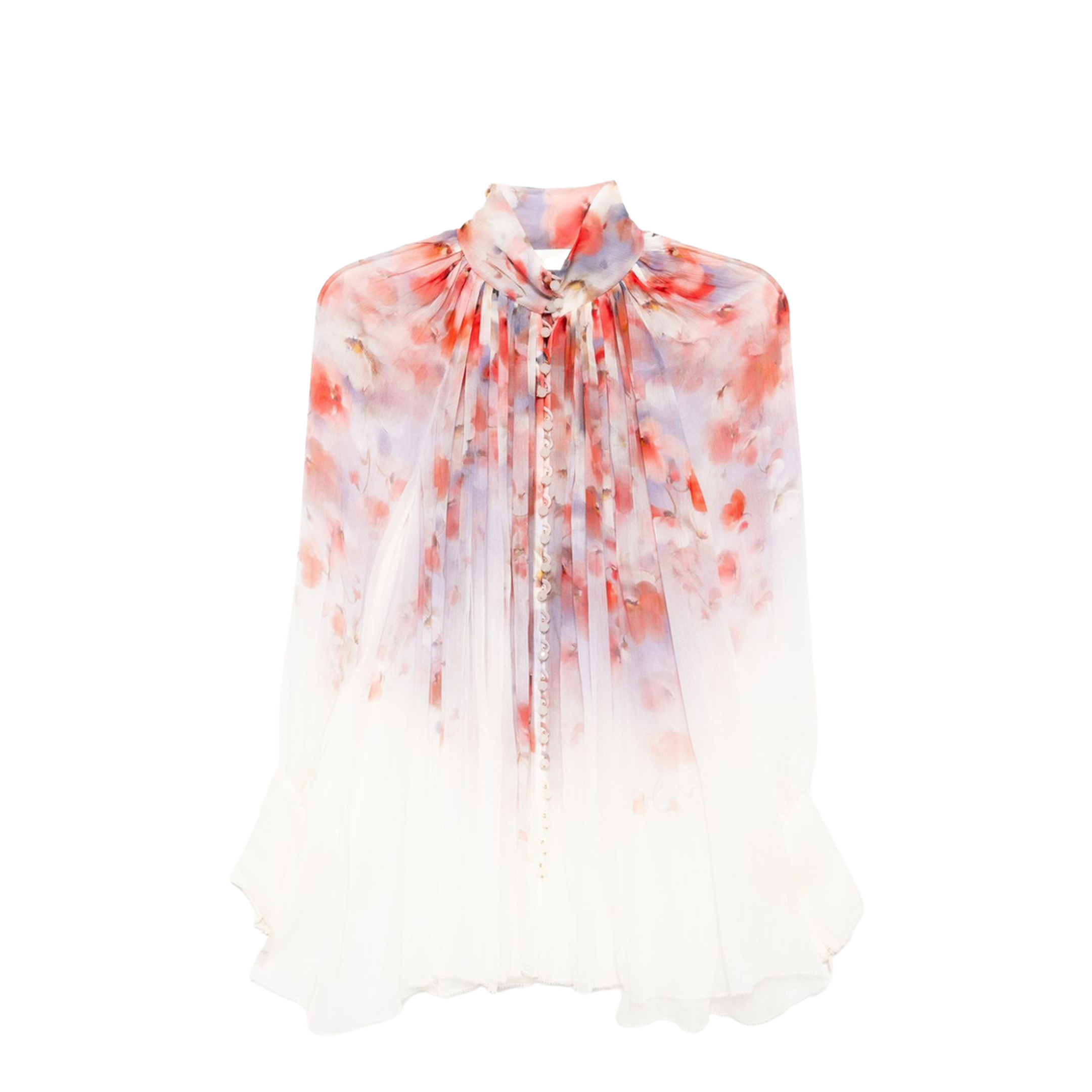 Crush Blouse With Floral Print - Image 1