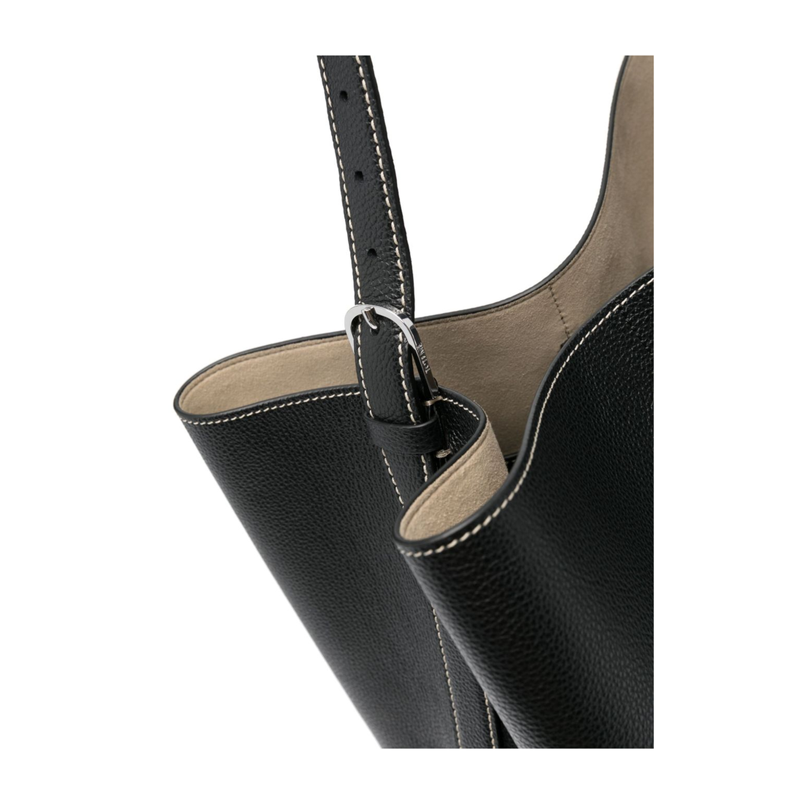 Leather Belted Tote Shoulder Bag - Image 3