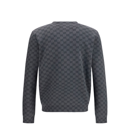 Silk and Wool GG Print Cardigan - Image 2