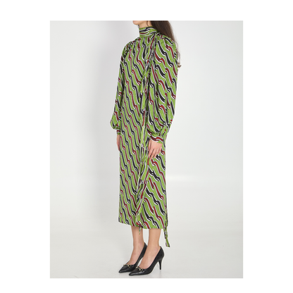 Printed Silk Dress - Image 2