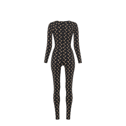 Moon Printed Catsuit - Black - Image 2