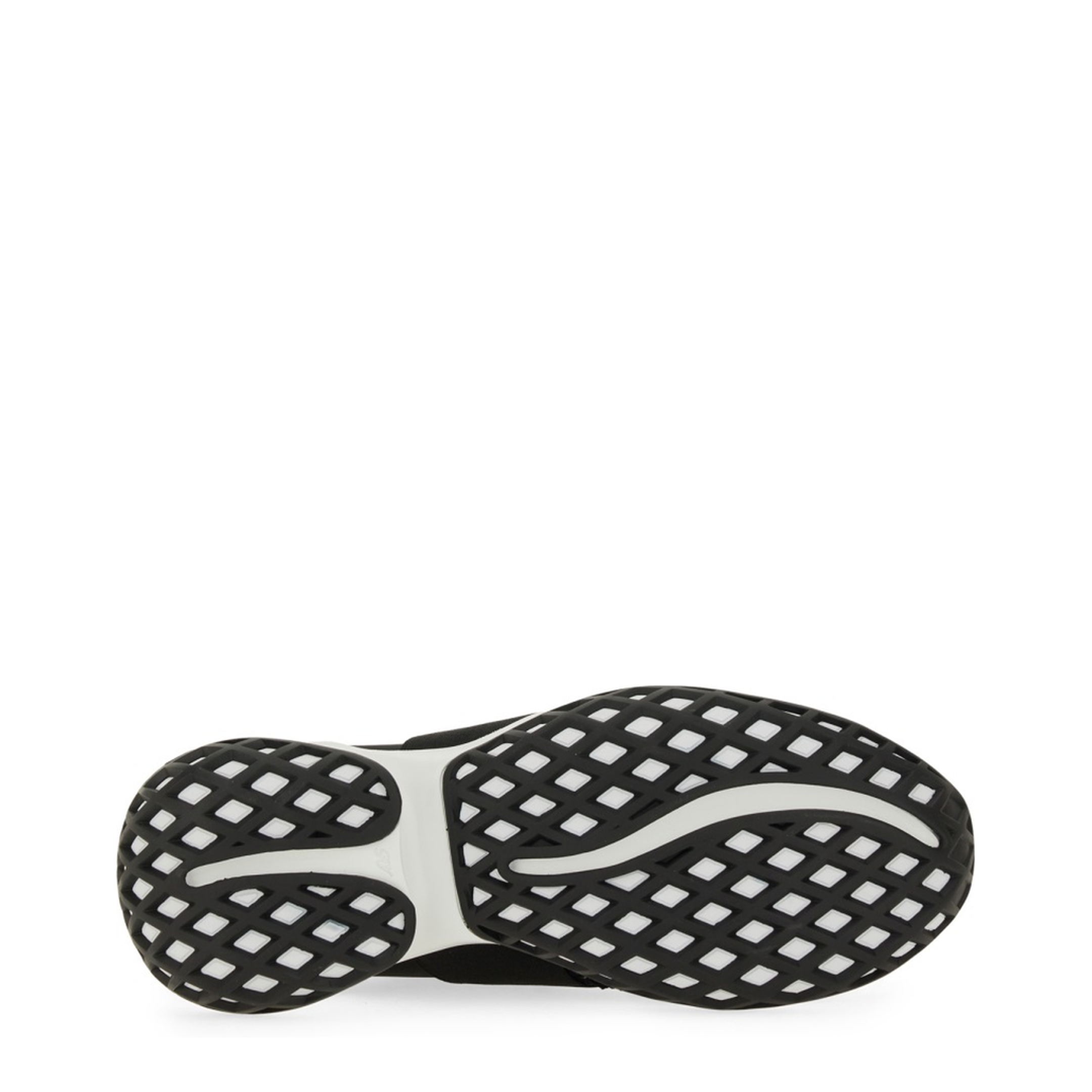 Black and White Leather Embellished Slip-On Sneakers - Image 5