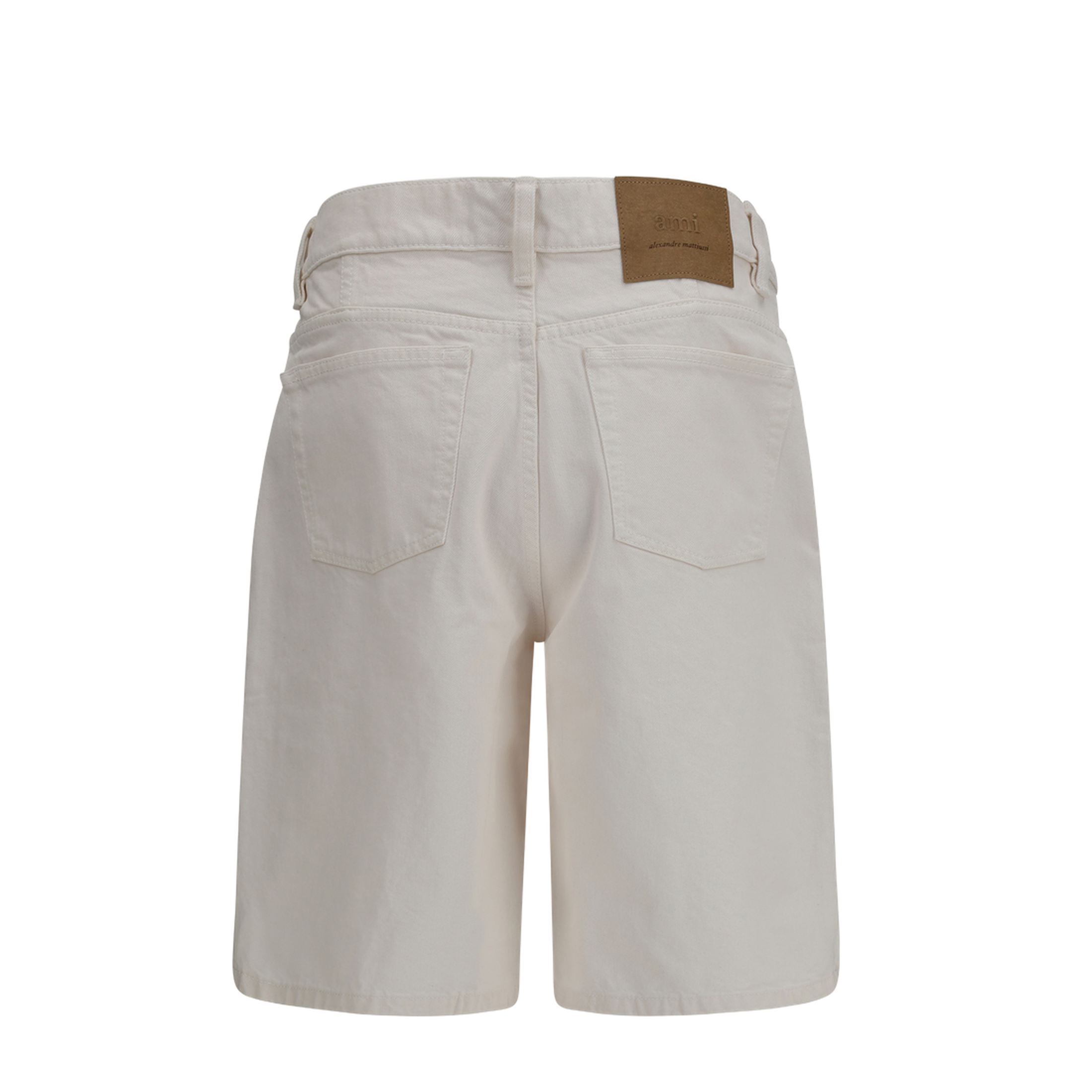 Wide Twill Cotton Shorts - Image 2