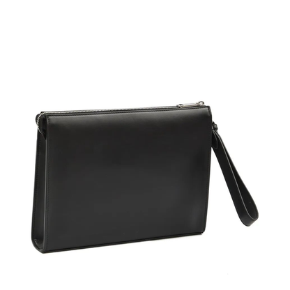 Leather and Canvas FF Squared Clutch - Image 2