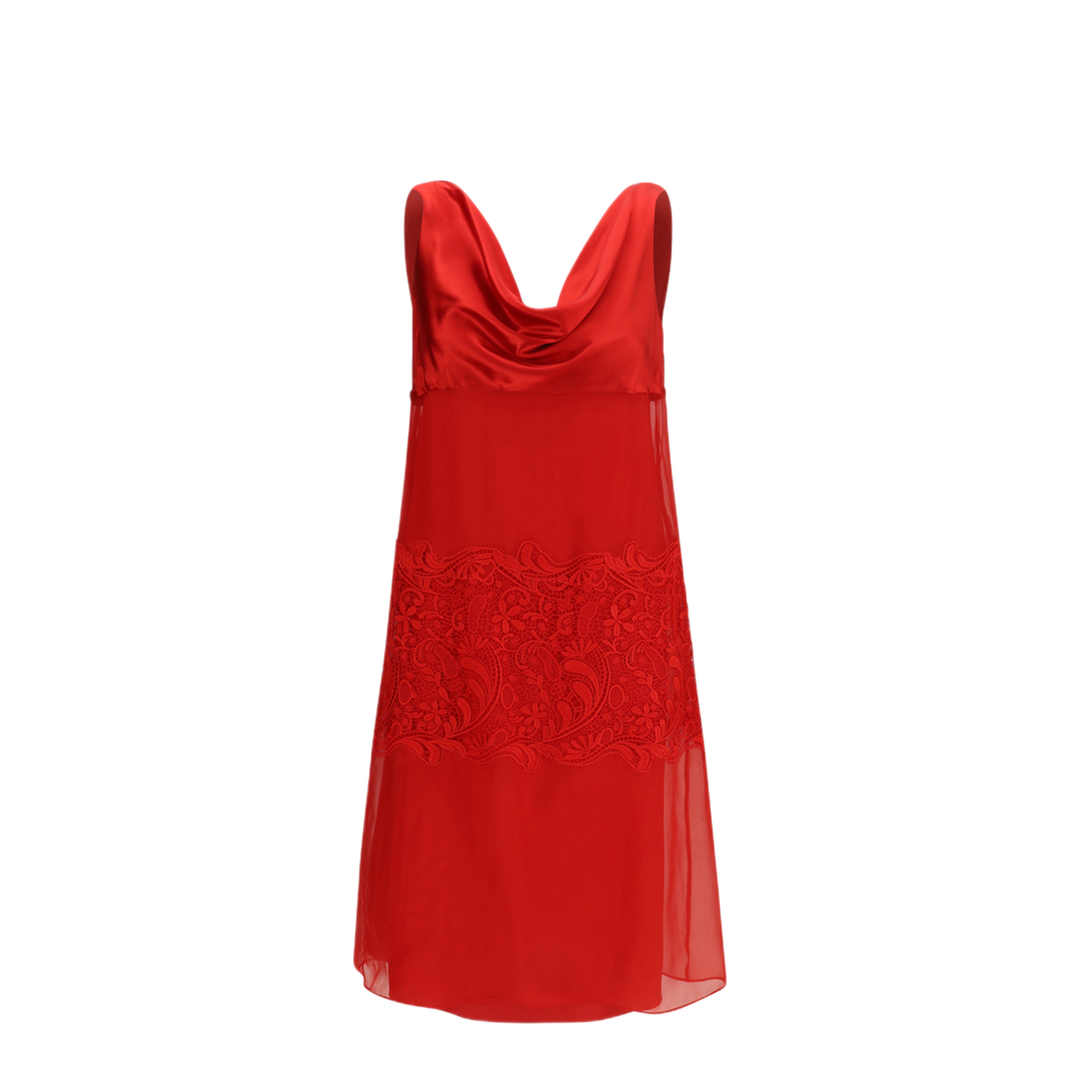 Draped Lace Dress - Image 1