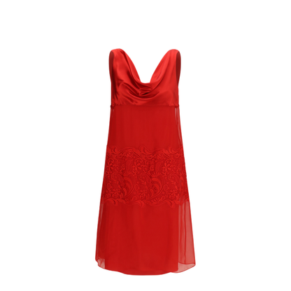 Draped Lace Dress - Image 1