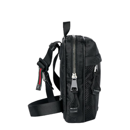 Nexus Mini Slingbag in Black GG Nylon - Image 5