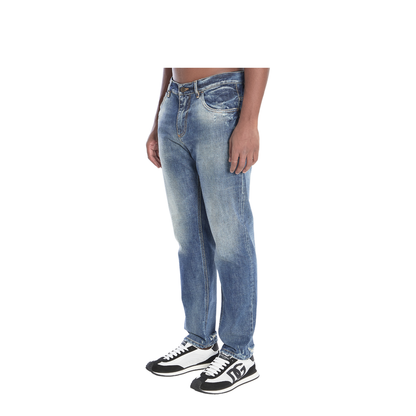 Denim Pants with Plaque - Image 2