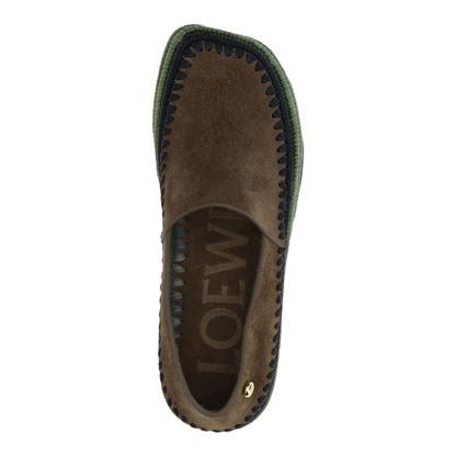 Rio Slipper in Suede and Raffia - Image 2