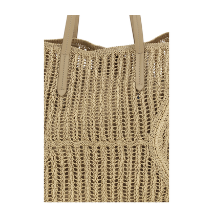 Duo Shoulder Bag in Raffia - Image 4