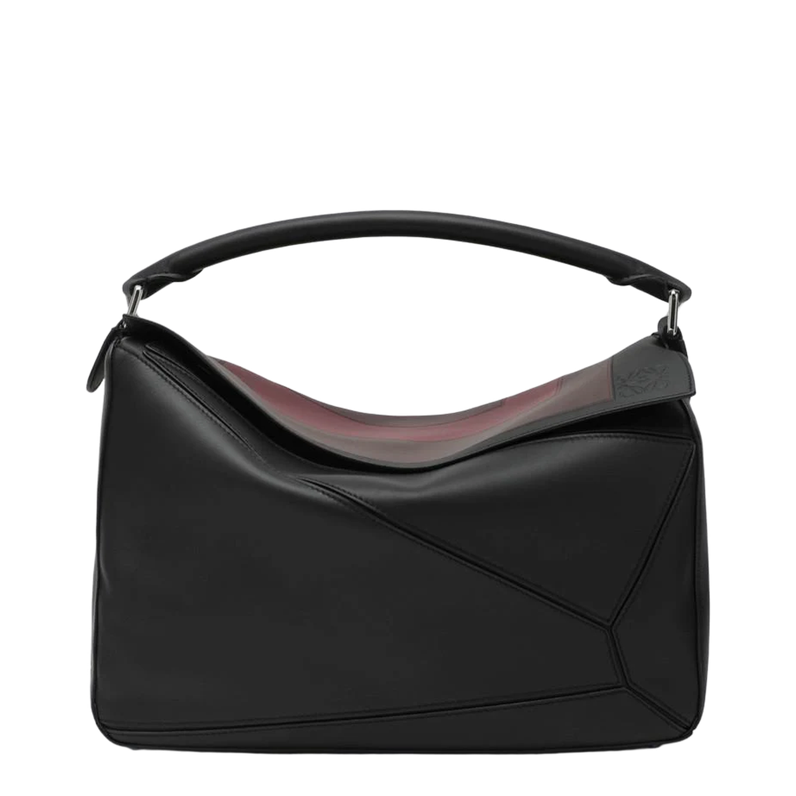 Large Puzzle Bag Black Burgundy - Image 1