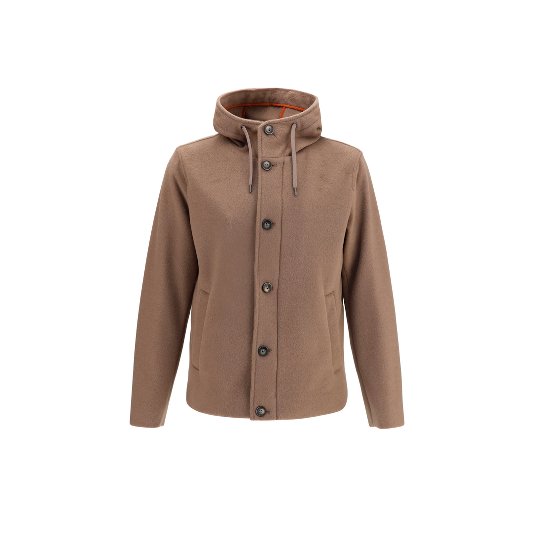 Hooded Button-Front Jacket - Image 1