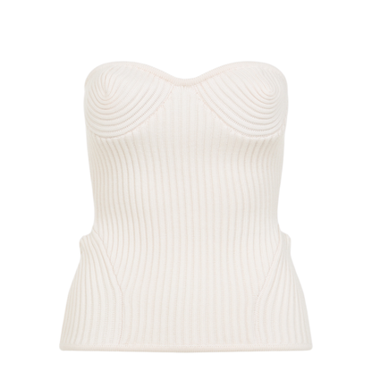 Merino Wool Ribbed Stretch Corset - Image 3
