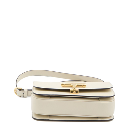 Siena Small Leather Shoulder Bag Ivory - Image 3