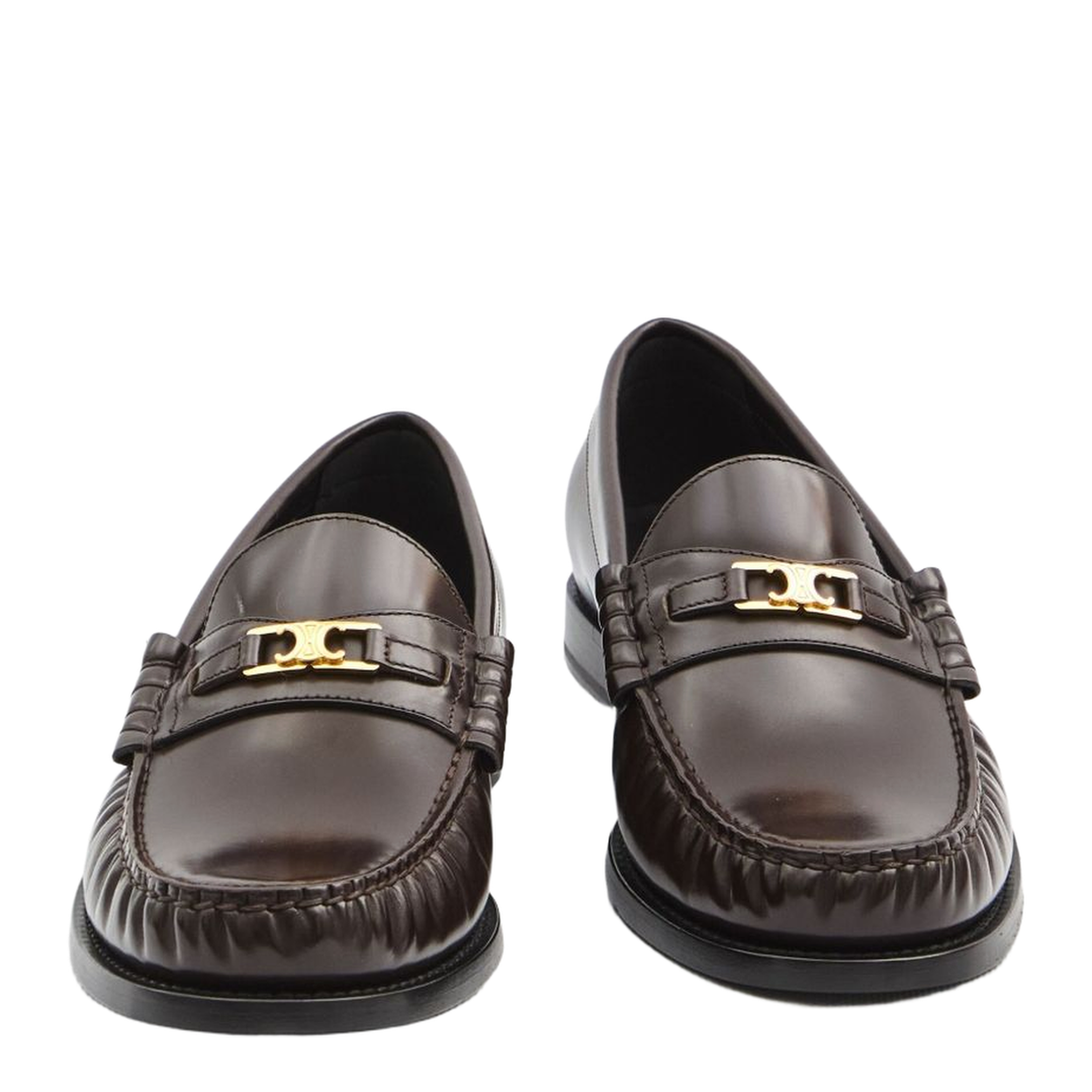 Luco Loafer in Polished Bullskin - Dark Brown - Image 5