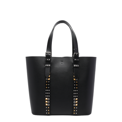 Leather Shoulder Bag With Iconic Studs - Image 3
