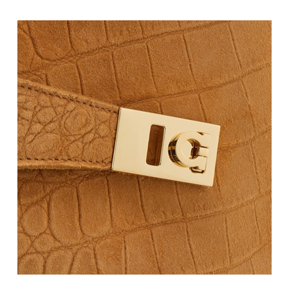 Hug Soft Medium Suede Shoulder Bag - Brown - Image 4