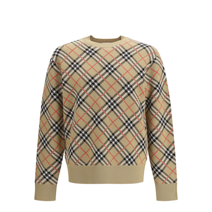 Wool Check Sweater - Image 1