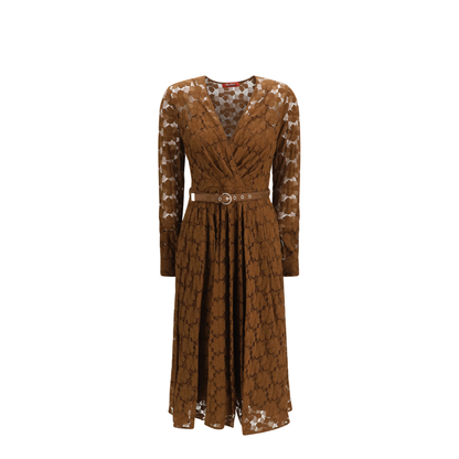 Agrume Midi Dress in Lace - Image 1