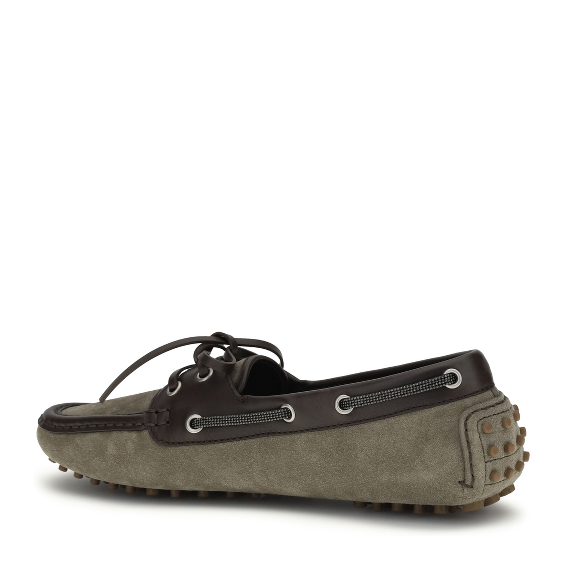 Lace-up Suede Loafers - Image 3