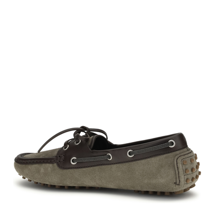 Lace-up Suede Loafers - Image 3