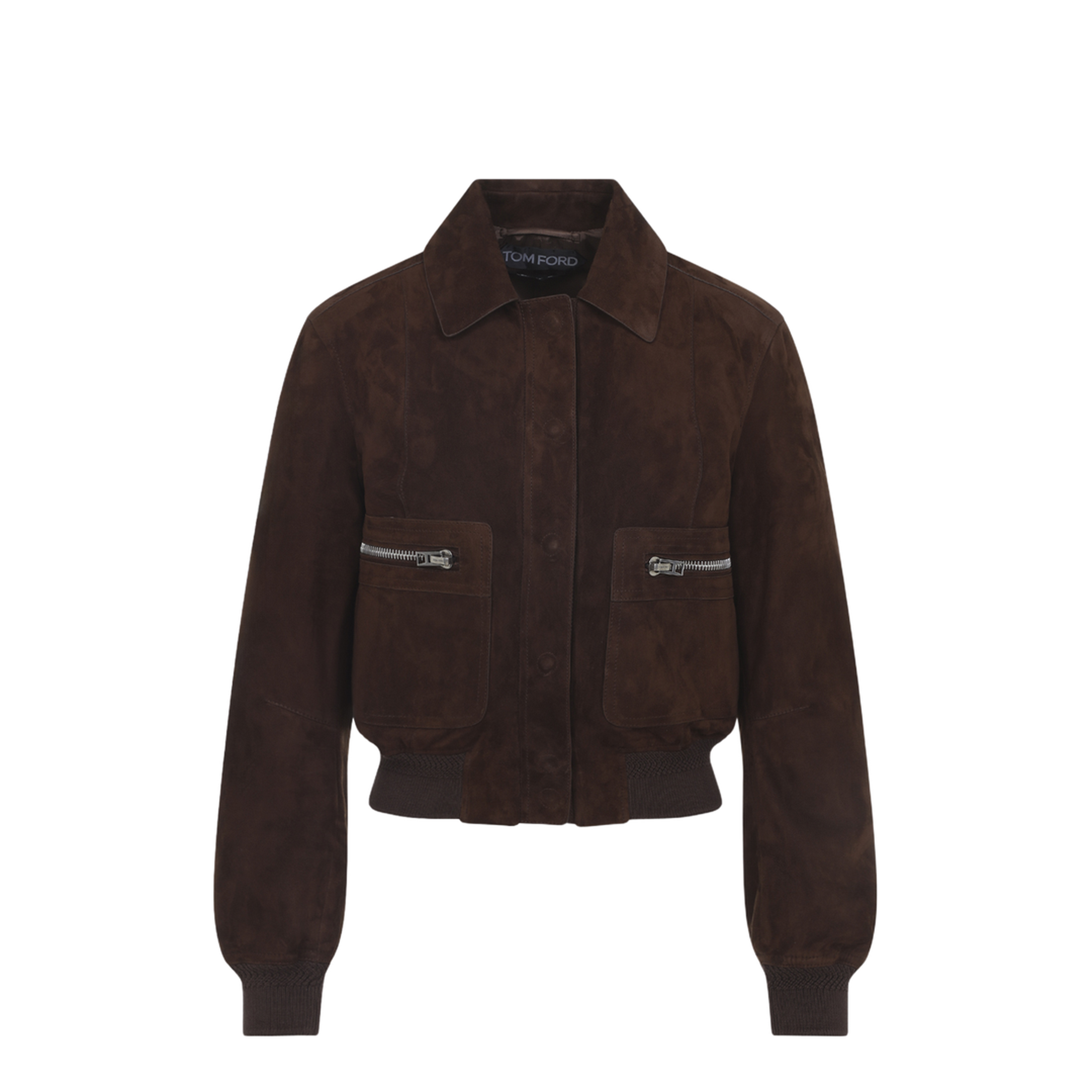 Lamb Suede Bomber Jacket - Image 1
