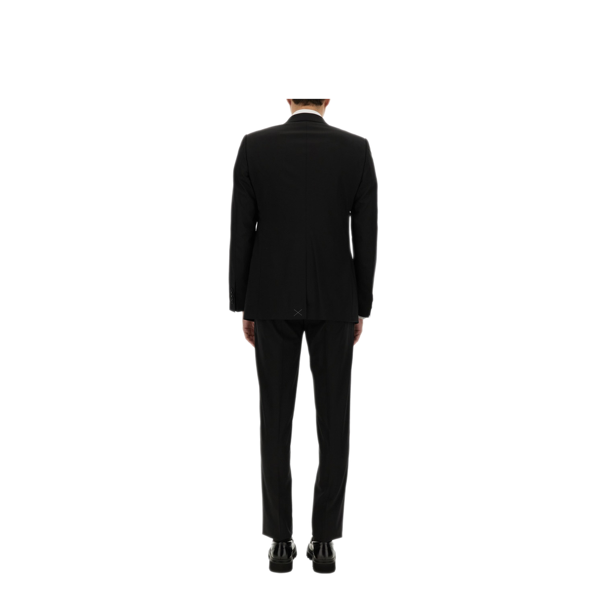 Two-piece suit in black wool - Image 3