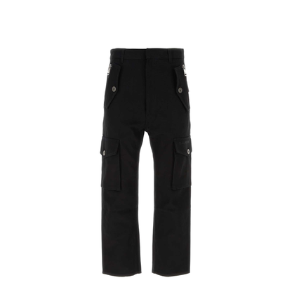 Cargo Trousers Black Fabric - Image 1