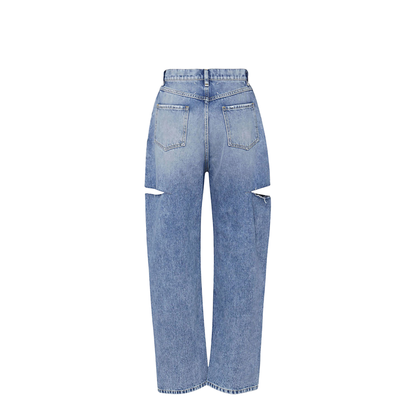 Denim Jeans with Slash Details - Image 6
