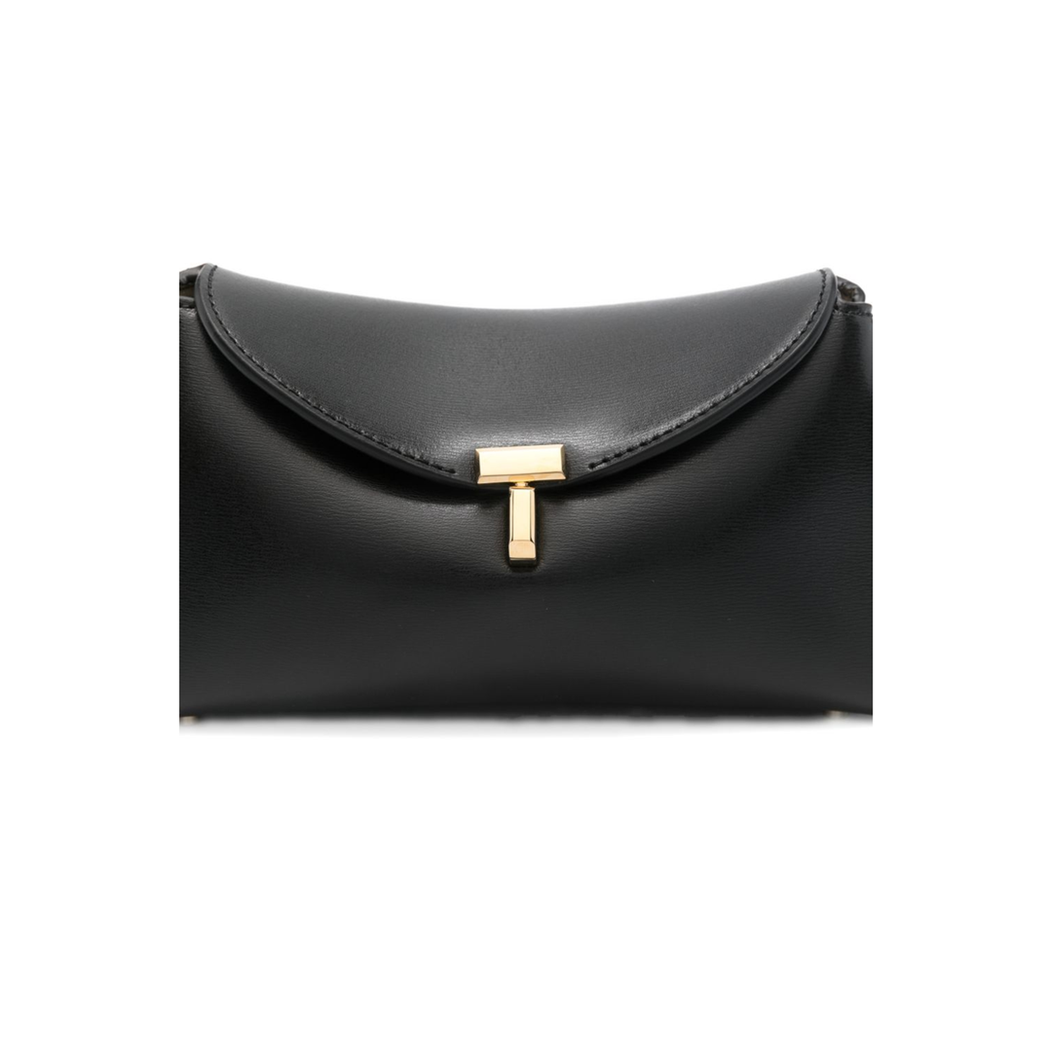 T-Lock Mini Calf Leather Clutch - Black - Image 4