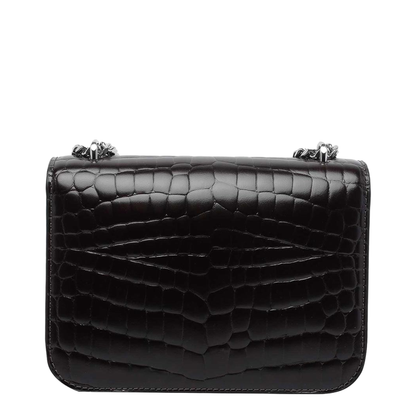 Eleanor Small Croc-Embossed Convertible Shoulder Bag - Albarossa - Image 3