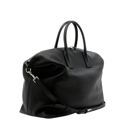 Bowling Giant Leather Duffel Bags - Black - Image 3