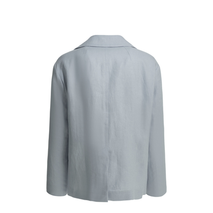 Linen Double-Breasted Blazer - Image 2