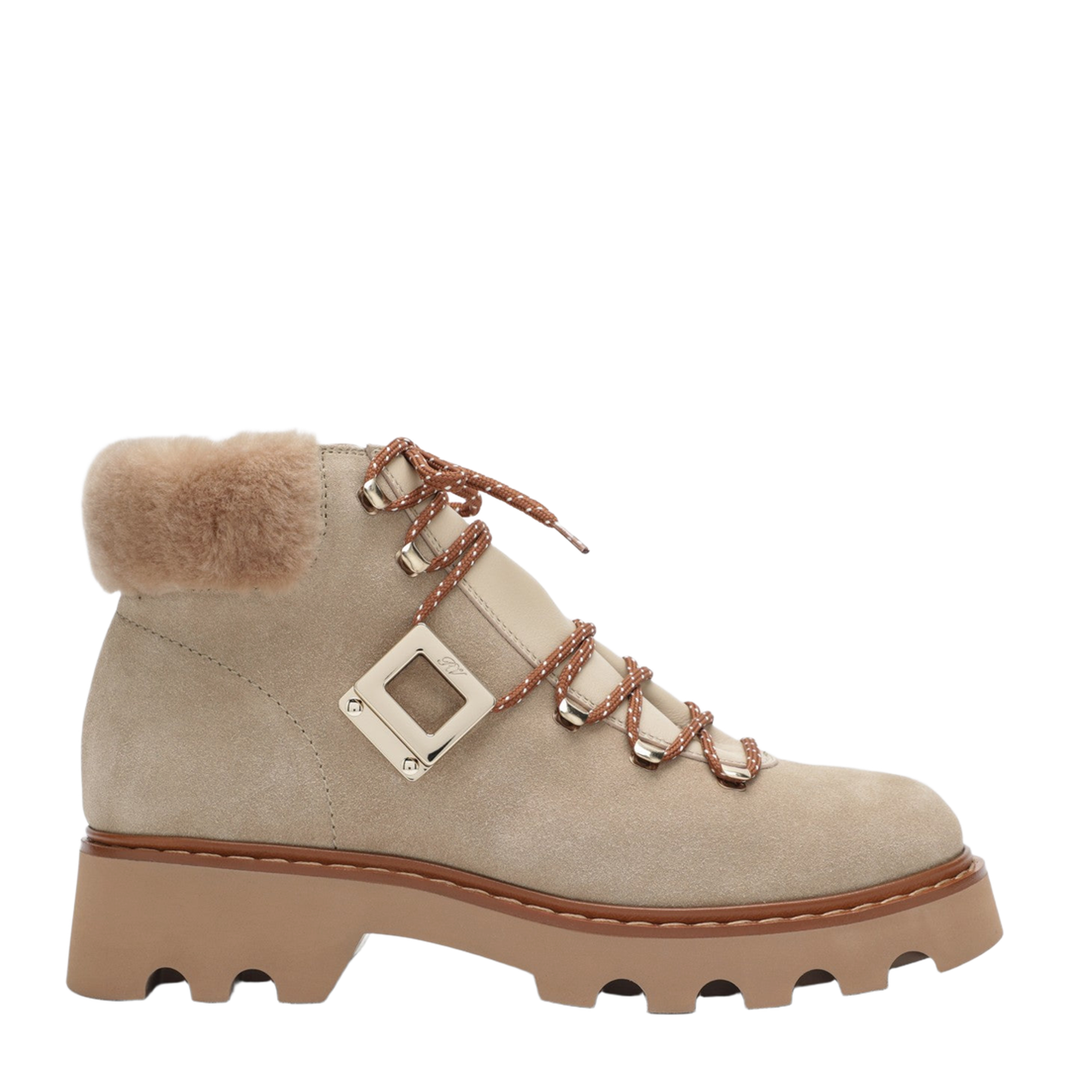 Rangers Truck Booties in Suede Beige - Image 1