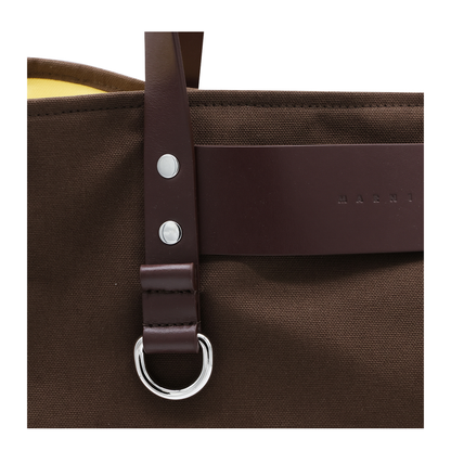 One Size Cotton Tote - Brown - Image 7