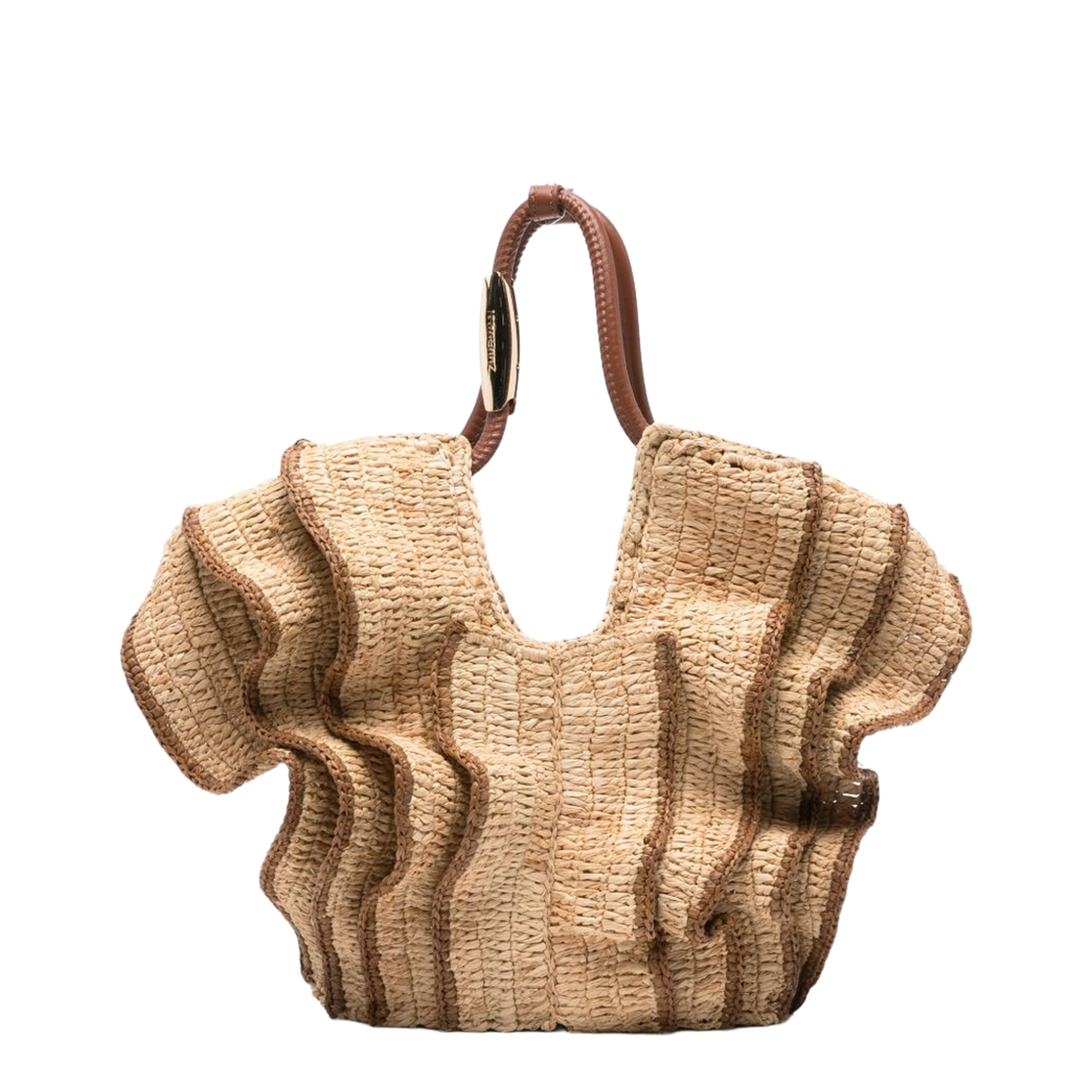 Goldentime Small Raffia Tote - Natural - Image 1
