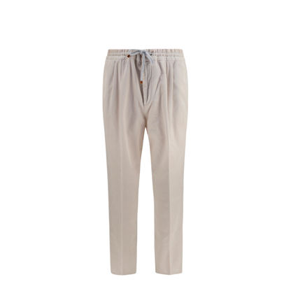 Corduroy Drawstring Pants - Image 1