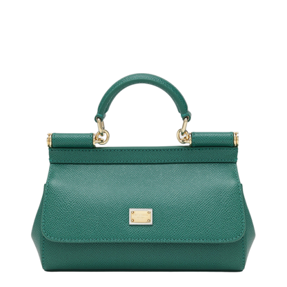 Small Sicily Top-Handle Bag in Emerald Green - Image 1